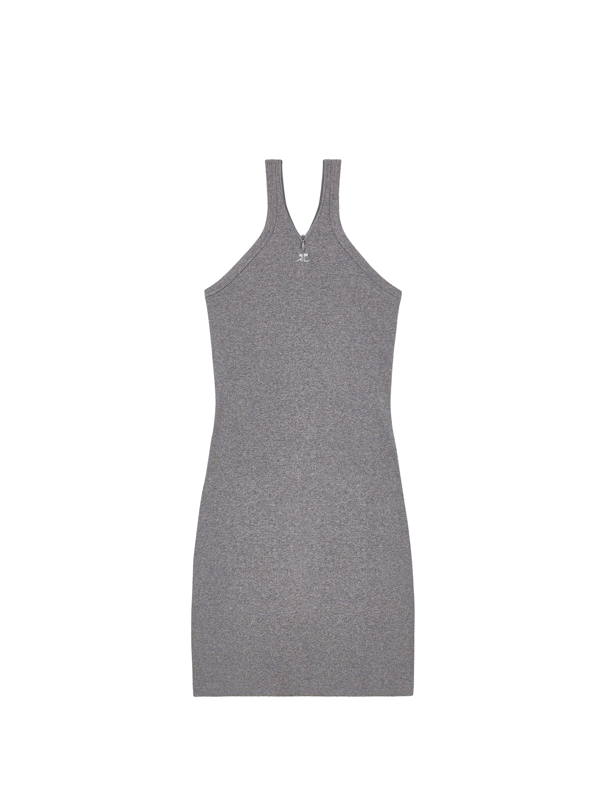 Criss cross 90's mini Dress - Dark Heather Grey