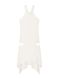 Criss cross jersey mini Dress - Heritage White