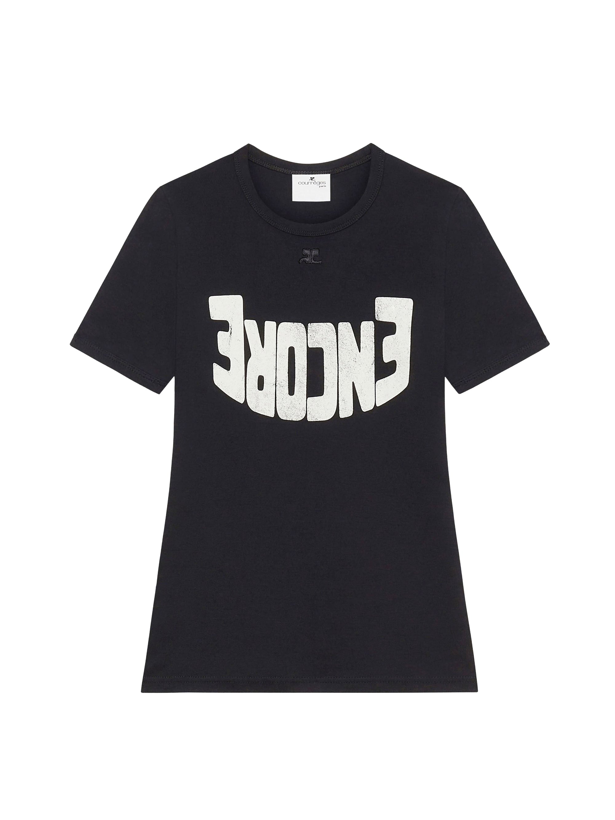 Encore contrast T-Shirt - Black & Natural