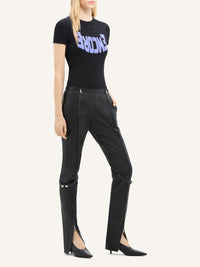 Encore contrast T-Shirt - Black & Purple