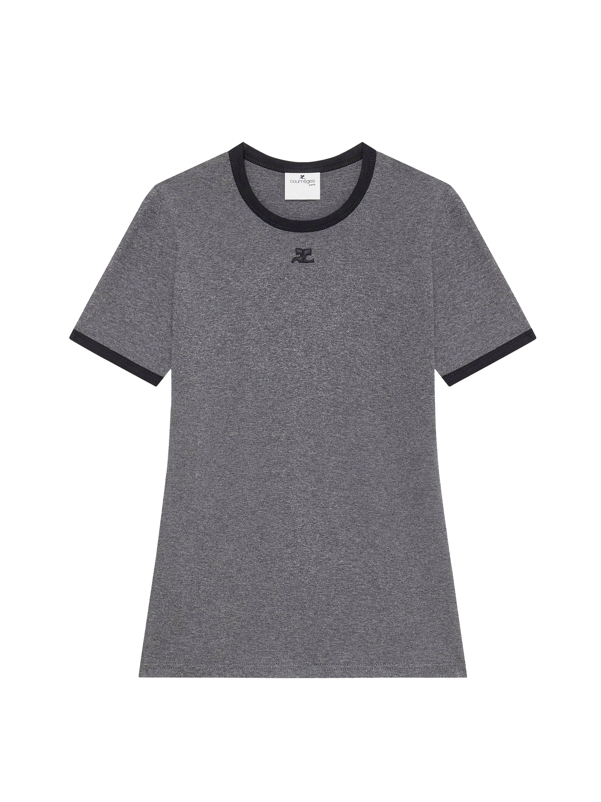 Signature contrast T-Shirt - Dark Grey & Black