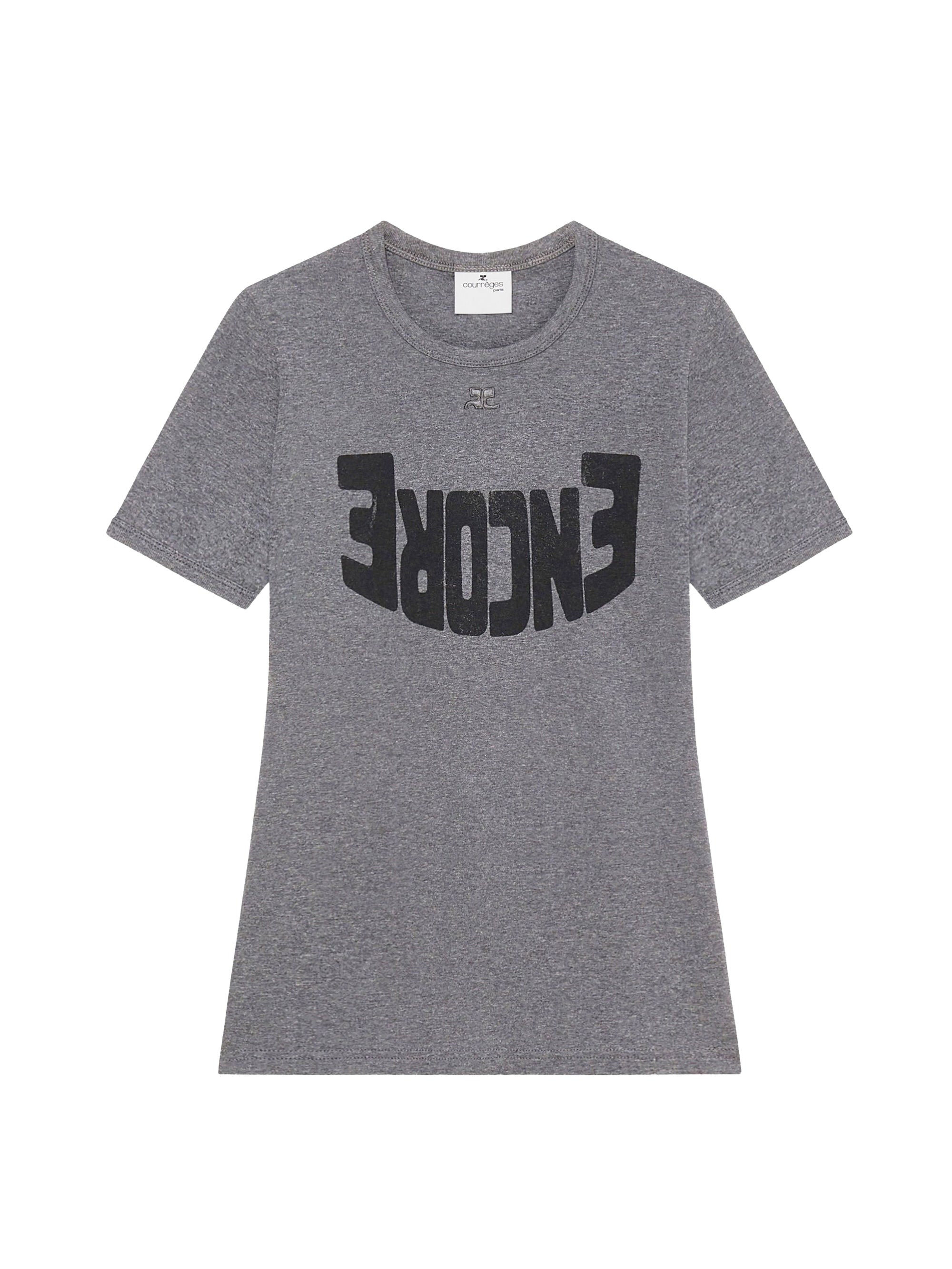 Encore contrast T-Shirt - Dark Grey & Black