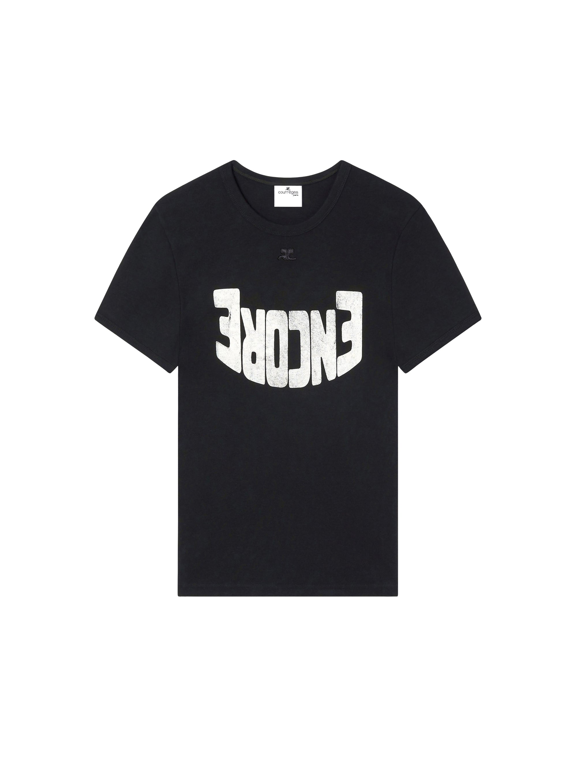 Encore contrast T-Shirt - Black