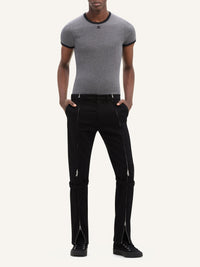Signature contrast T-Shirt - Dark Grey & Black