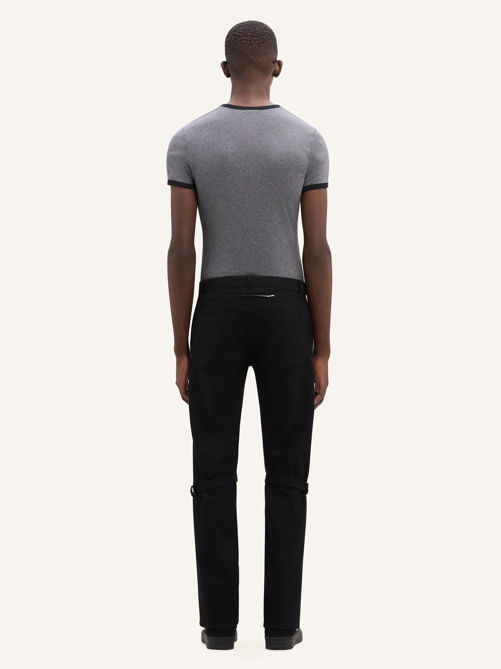 Signature contrast T-Shirt - Dark Grey & Black