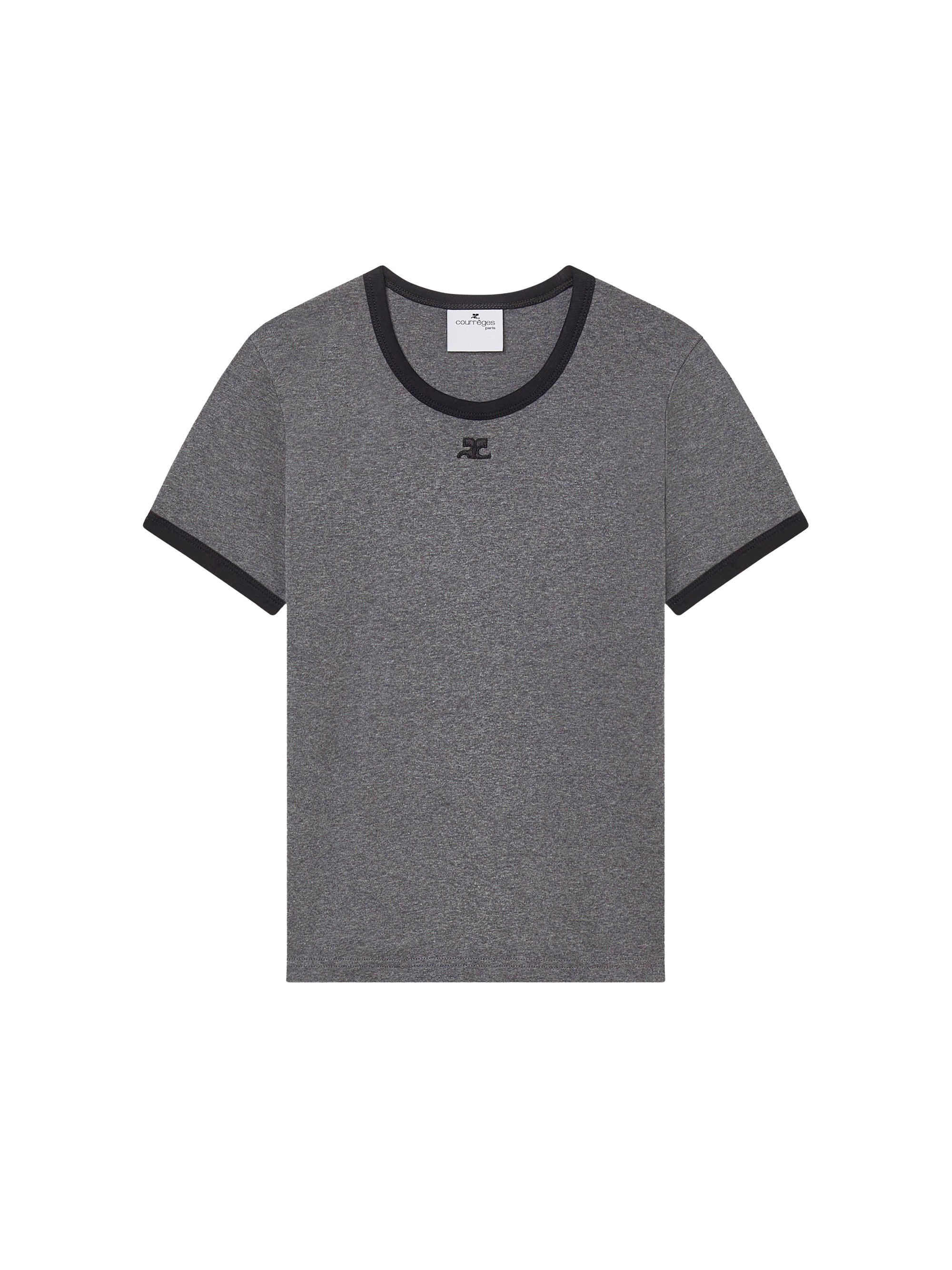 Signature contrast T-Shirt - Dark Grey & Black