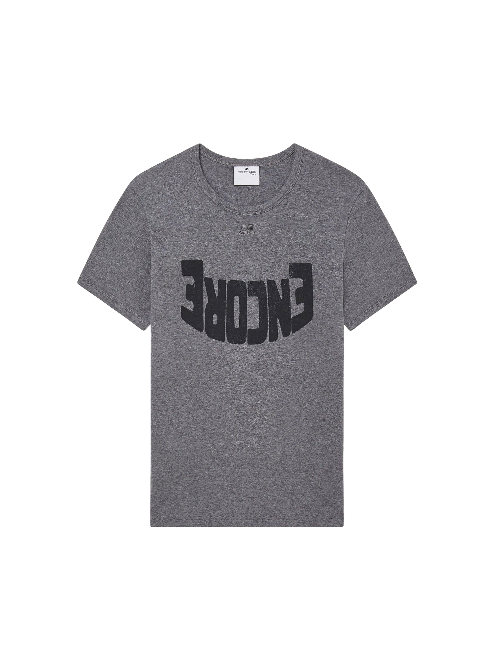 Encore contrast T-Shirt - Dark Grey & Black