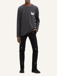 Encore long sleeved T-Shirt - Dark Grey & Natura