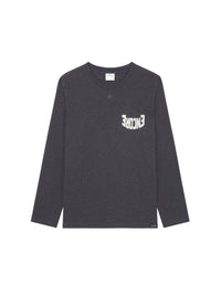 Encore long sleeved T-Shirt - Dark Grey & Natura