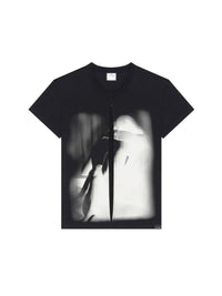 Lovers zipped t- Shirt - Black & Natural
