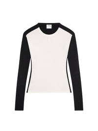 Contrast frame T-Shirt - White & Black