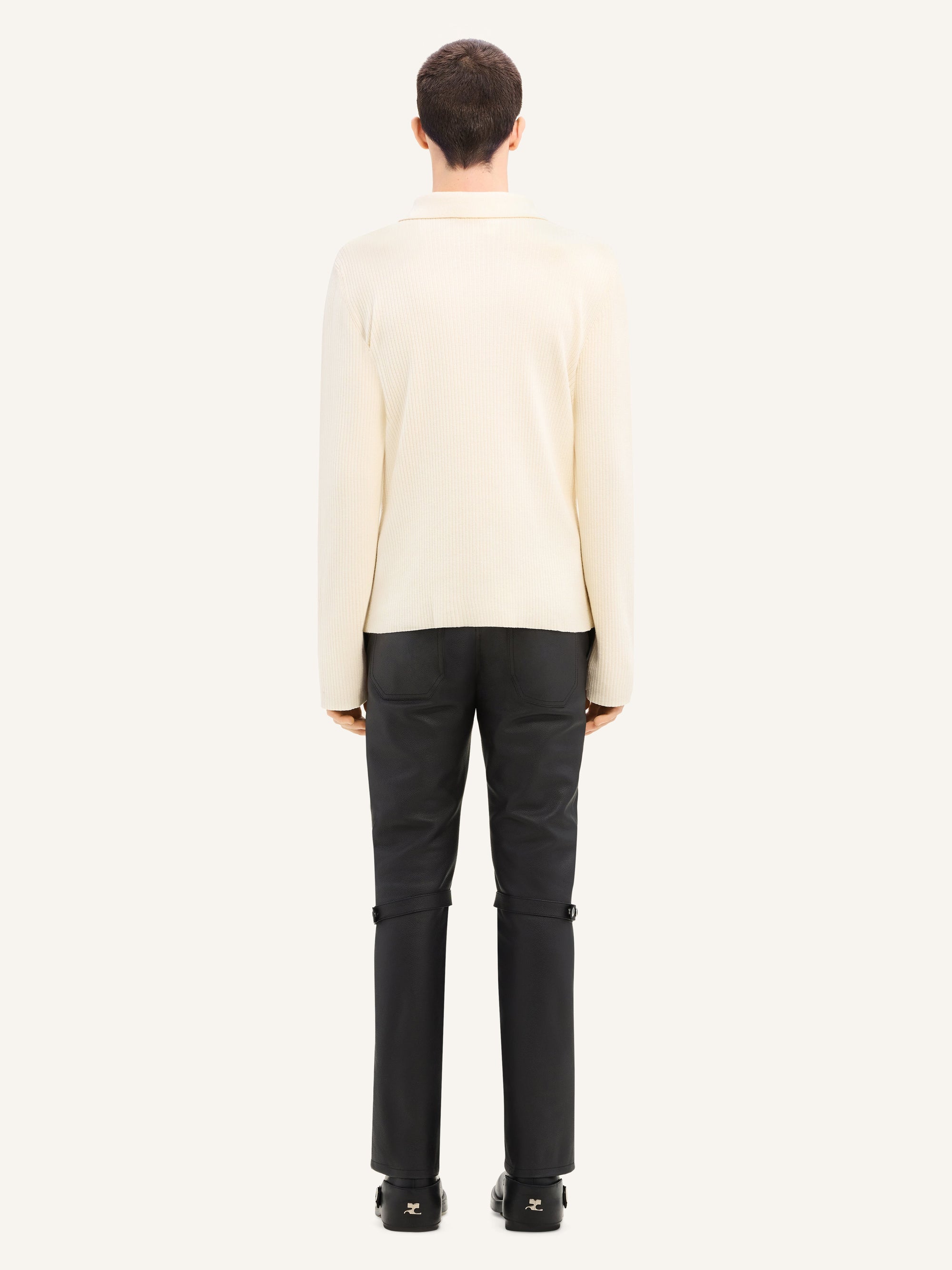Light wool Polo - Natural