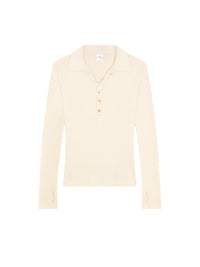 Light wool Polo - Natural