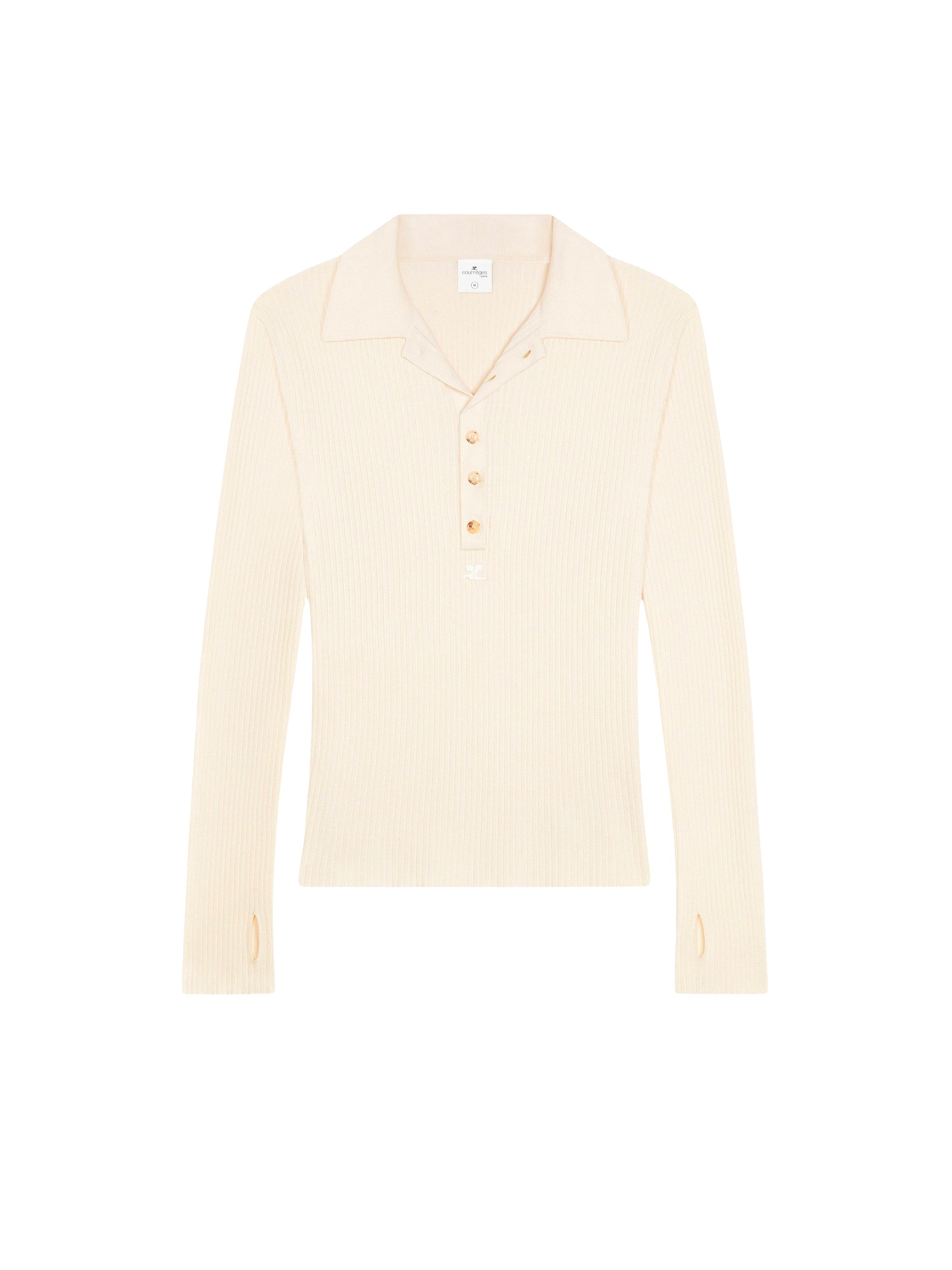 Light wool Polo - Natural