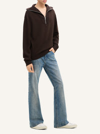 Trucker wool Sweater - Mud Brown