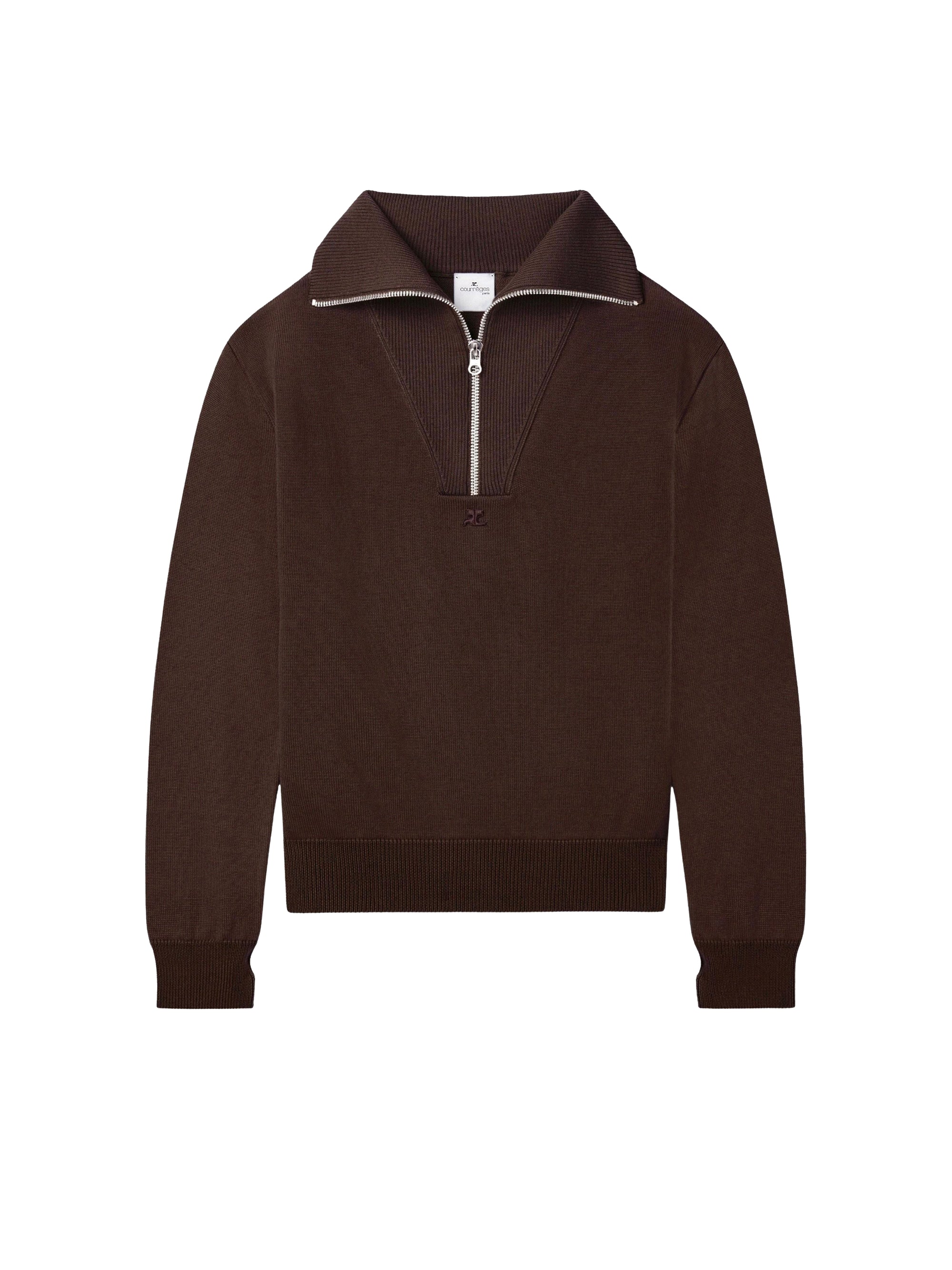 Trucker wool Sweater - Mud Brown