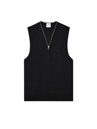 V-neck wool sweater - Black