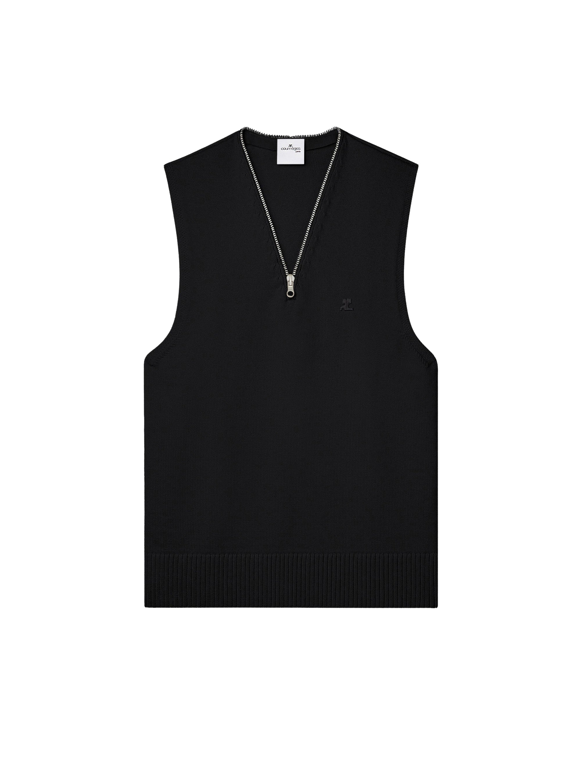 V-neck wool sweater - Black