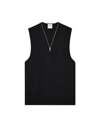 V-neck wool sweater - Black