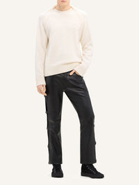 Long sleeves wool Sweater - Natural