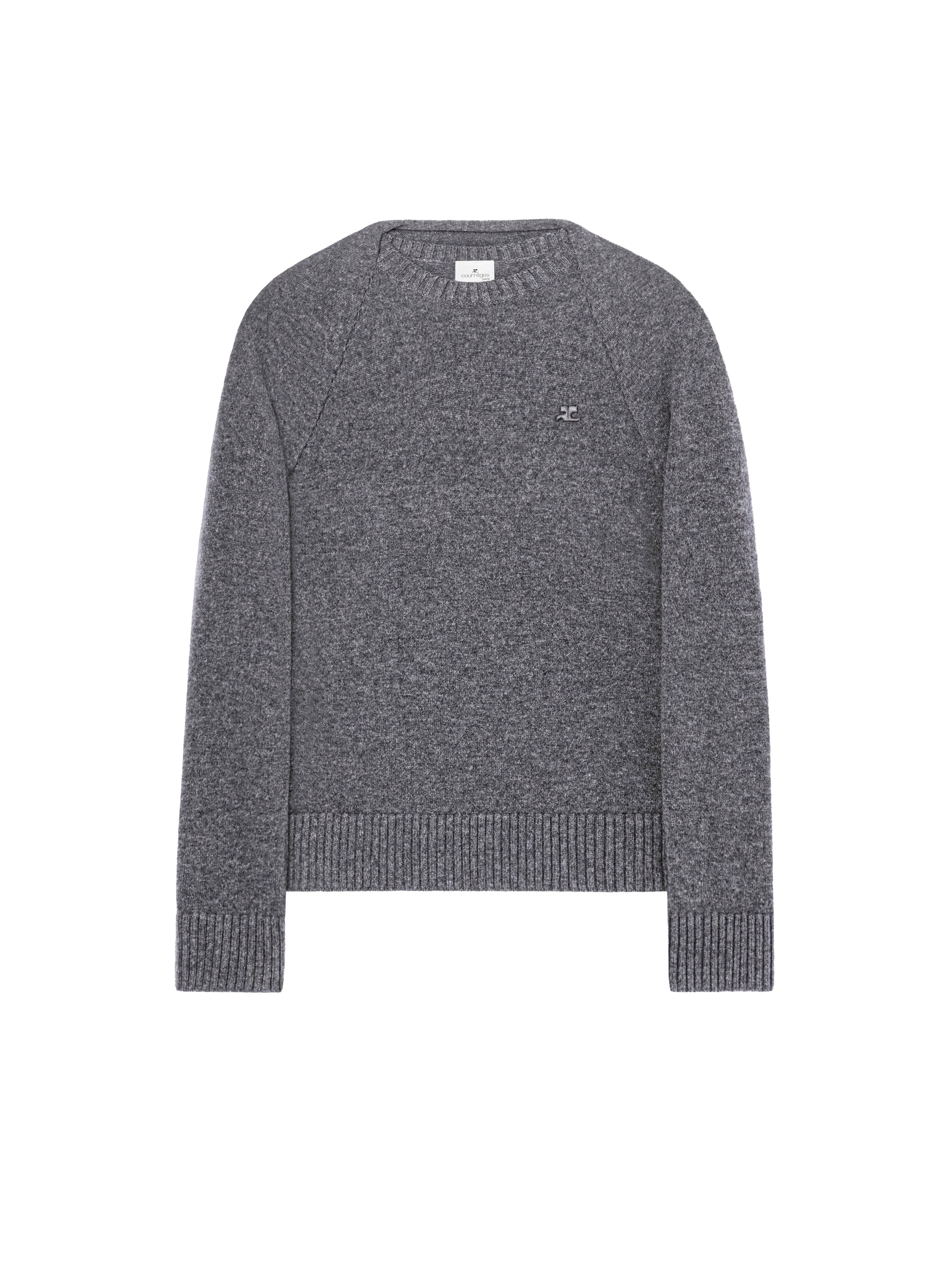 Long sleeves wool Sweater - Heather Gray