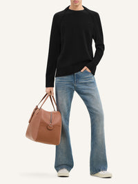 Long sleeves wool Sweater - Black