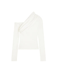Twist rib knit Sweater - Heritage White