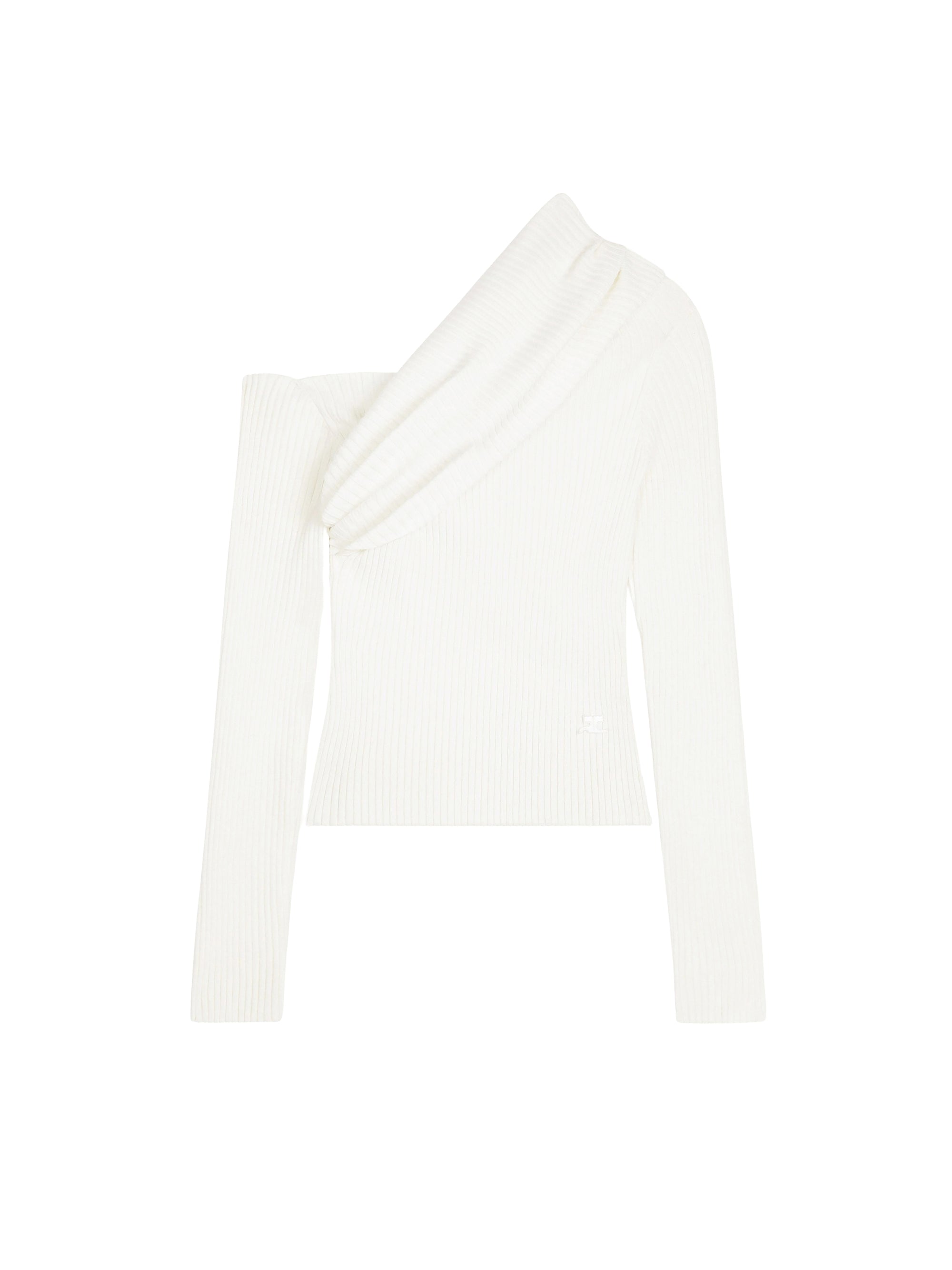 Twist rib knit Sweater - Heritage White