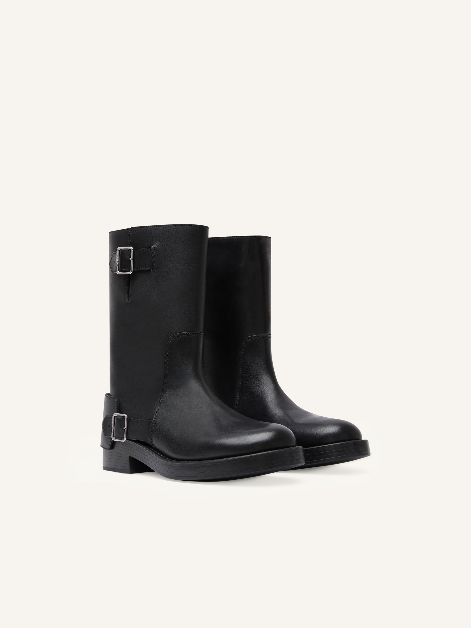Americana harness leather Boots - Black