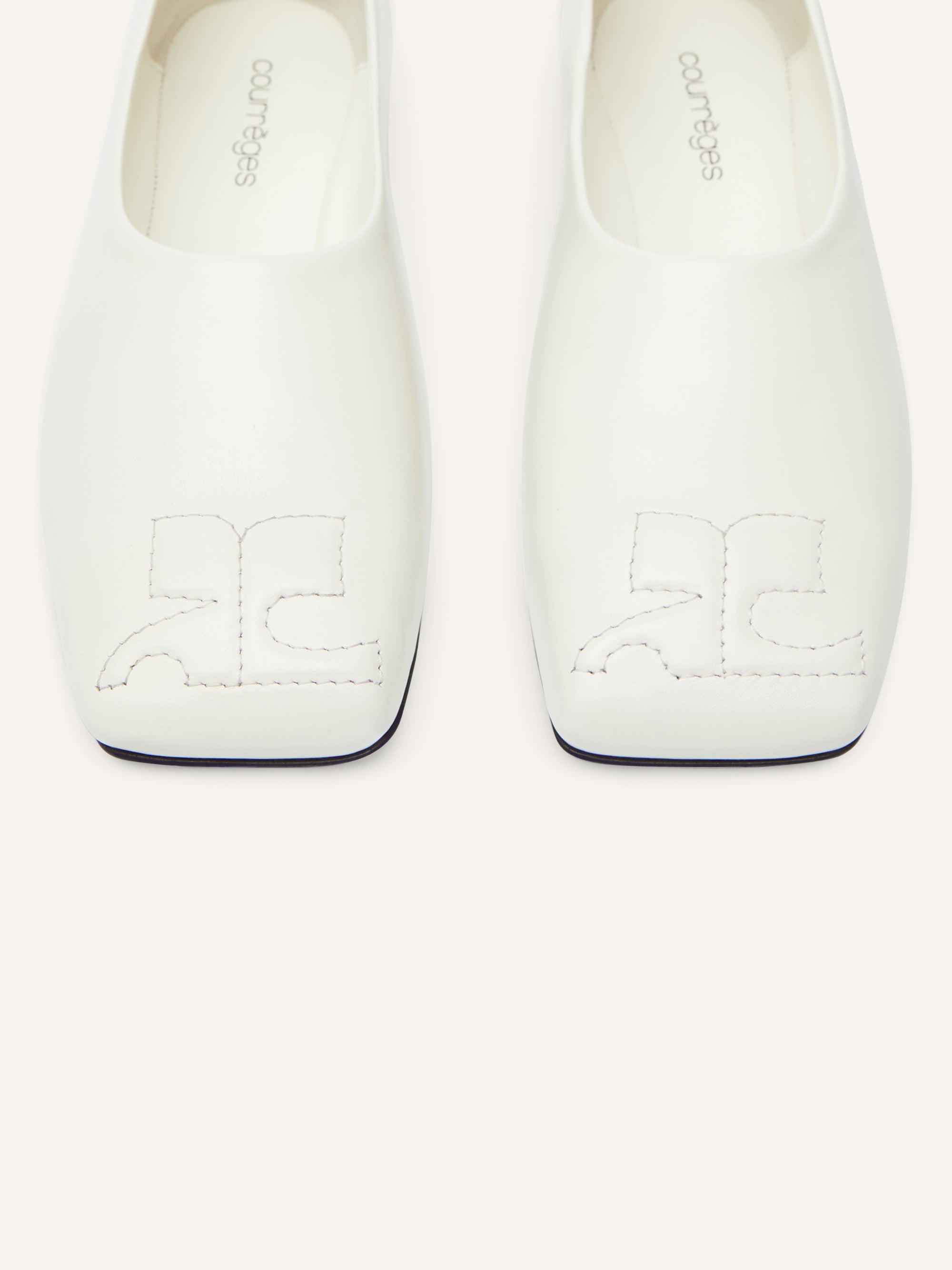 Minimal leather Loafer - Heritage White