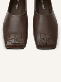 Minimal leather Loafer - Bark