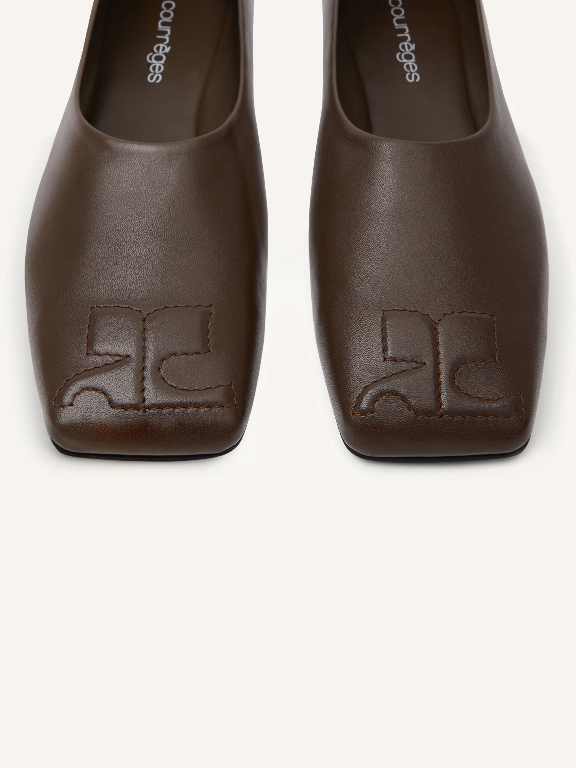 Minimal leather Loafer - Bark