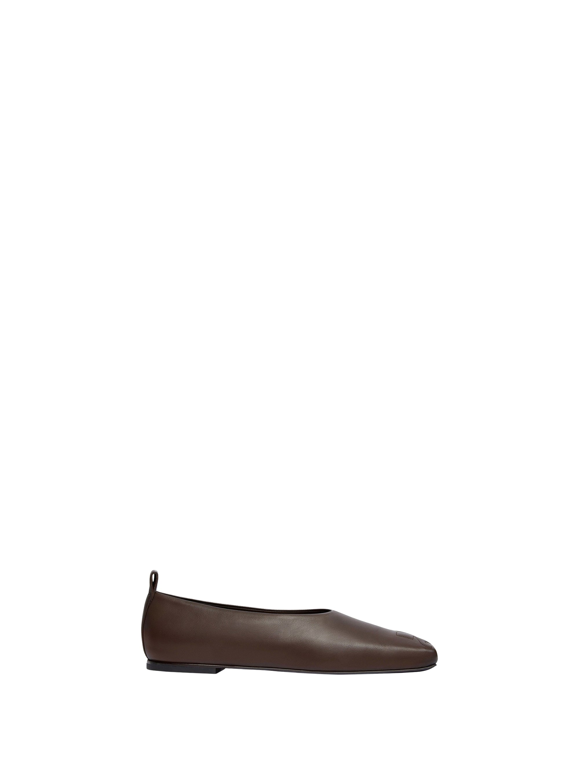 Minimal leather Loafer - Bark