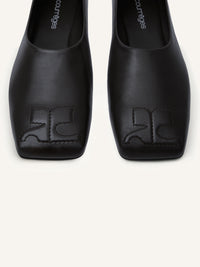 Minimal leather Loafer - Black