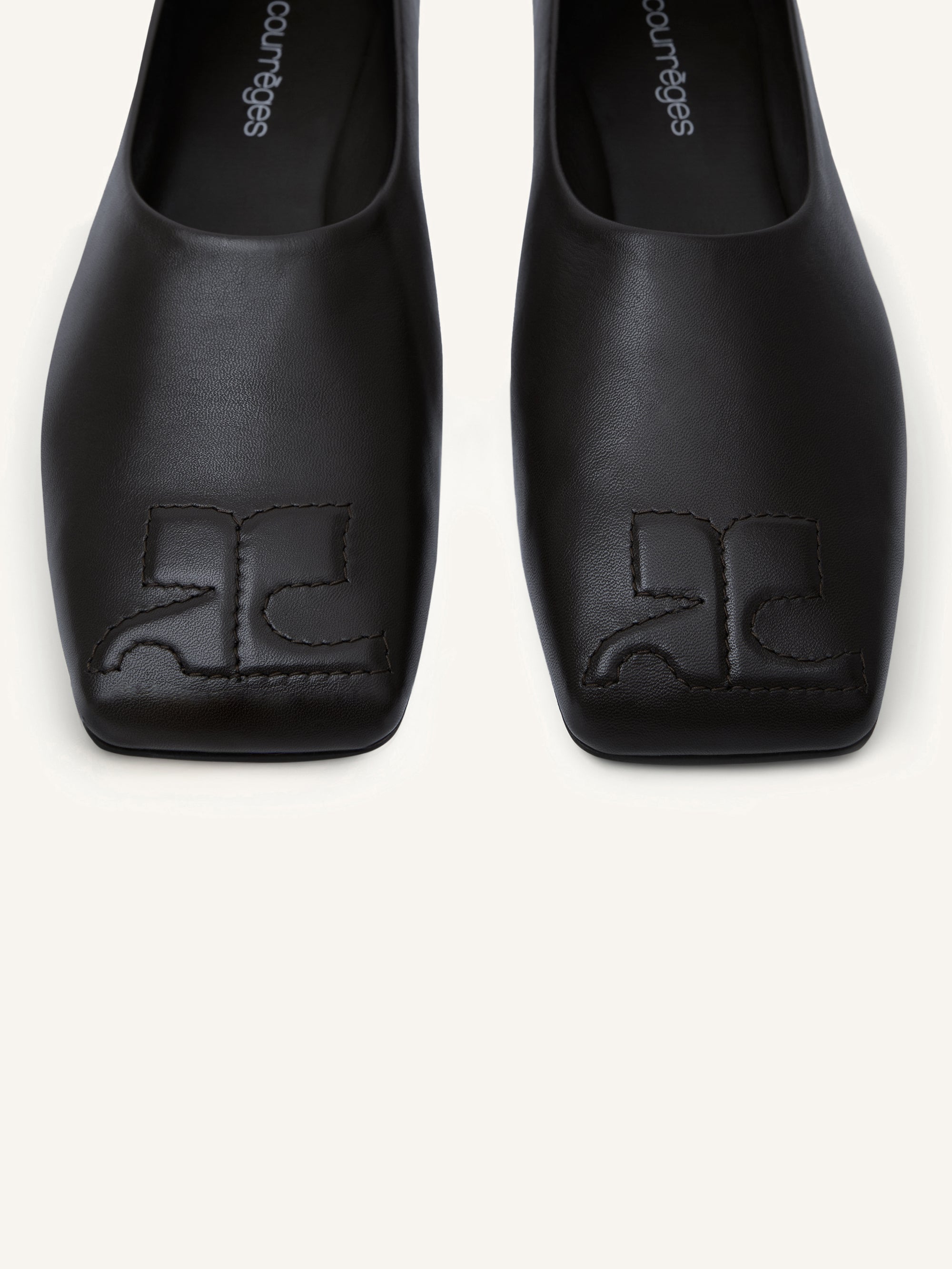 Minimal leather Loafer - Black