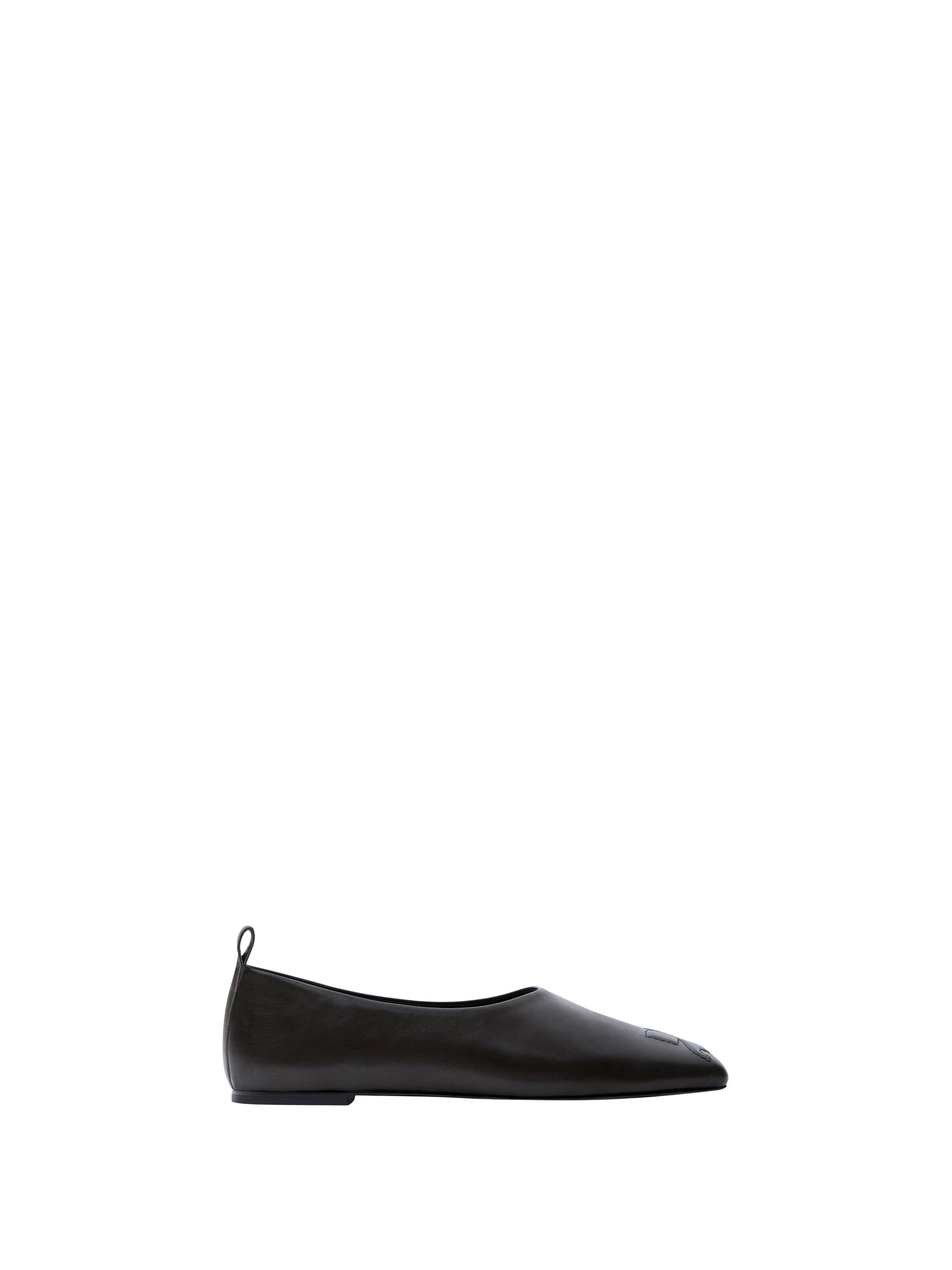 Minimal leather Loafer - Black