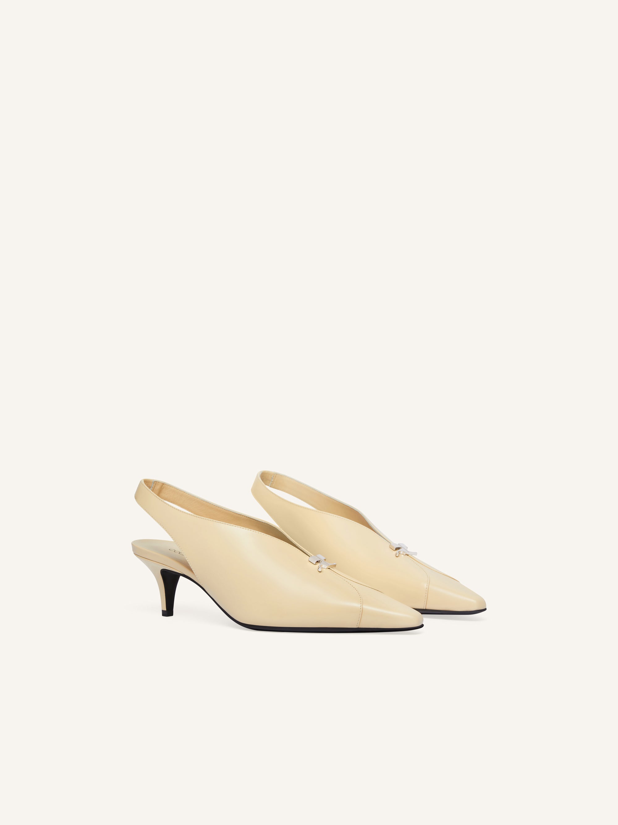 Leather Slingbacks - Soft Butter