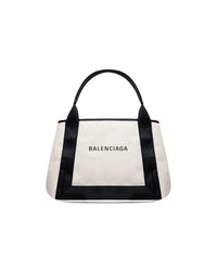 Navy Cabas Small - Natural & Black
