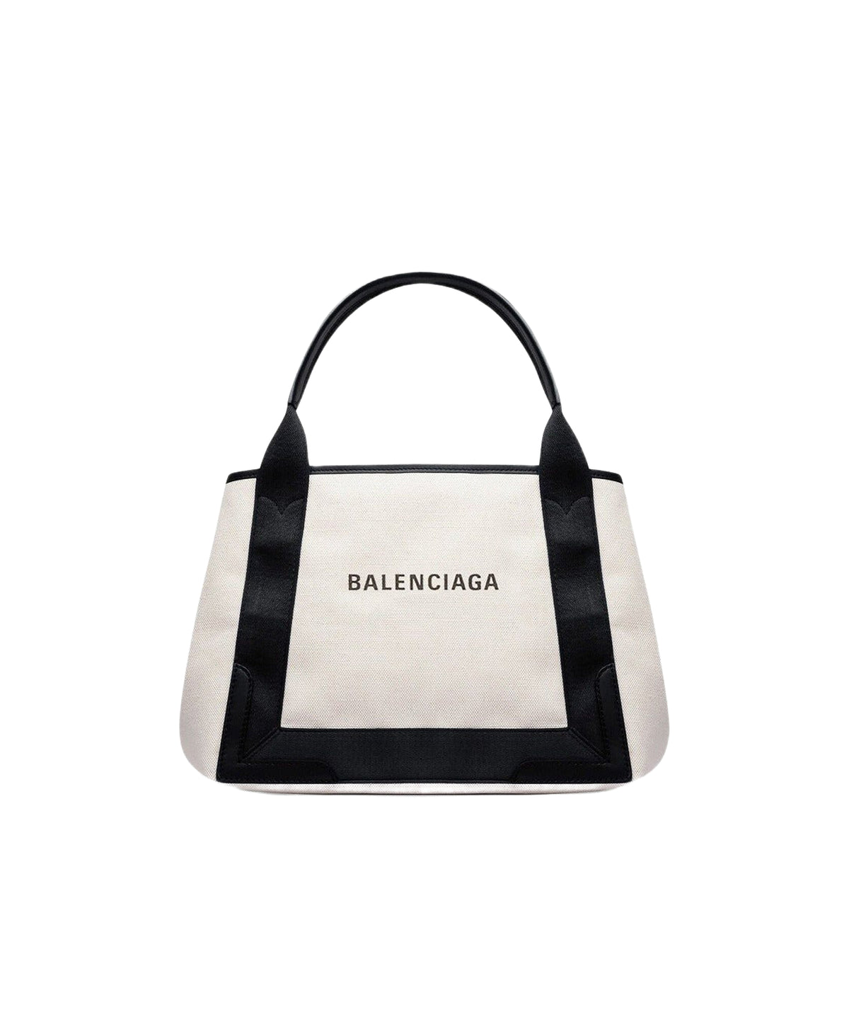 Navy Cabas Small - Natural & Black