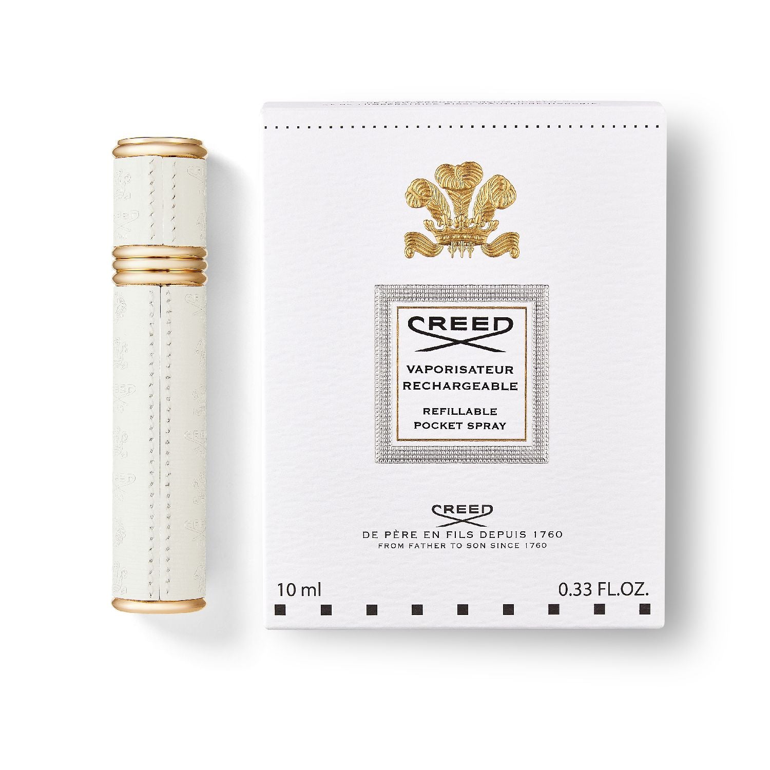 Travel Atomiser - Gold & White