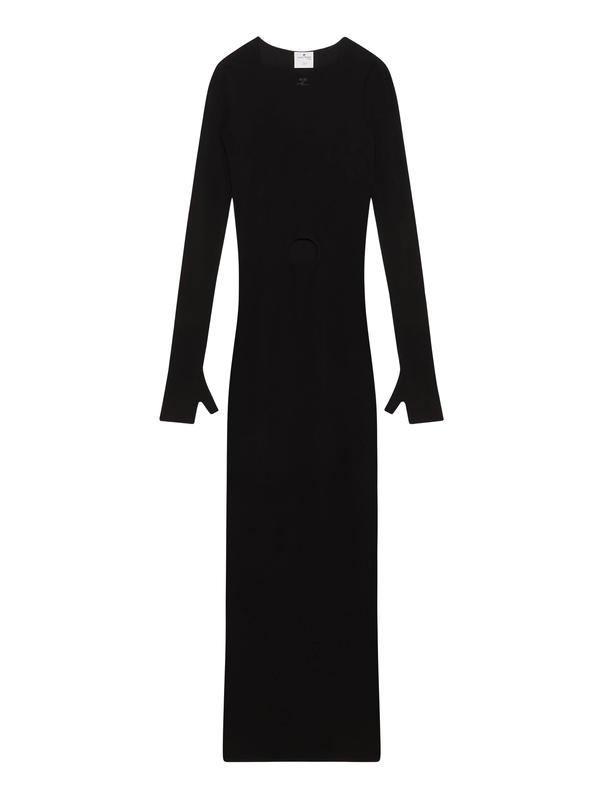 Holistic crepe jersey long Dress - Black