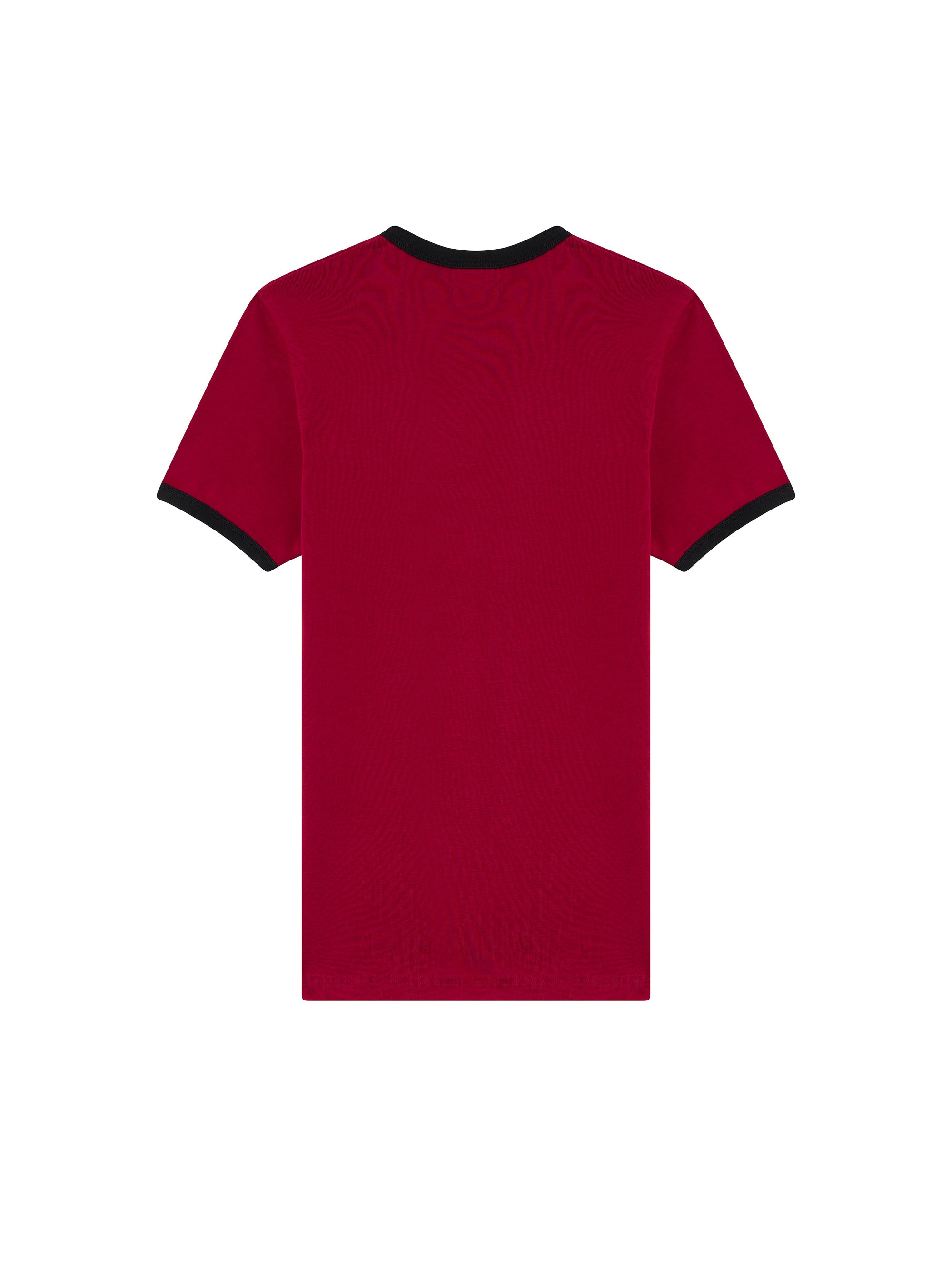 Signature contrast T-shirt - Grenat & Black