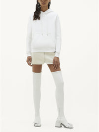 Swallow fleece Hoodie - White