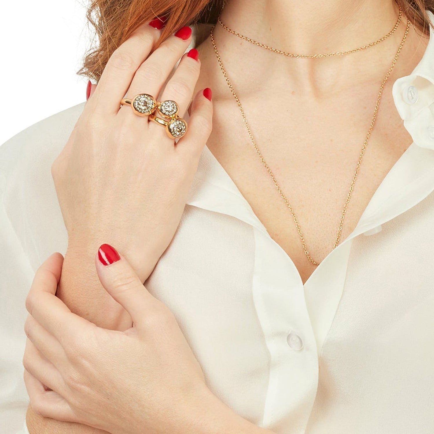 Nuvola Diamond & Rose gold Ring - Rose gold