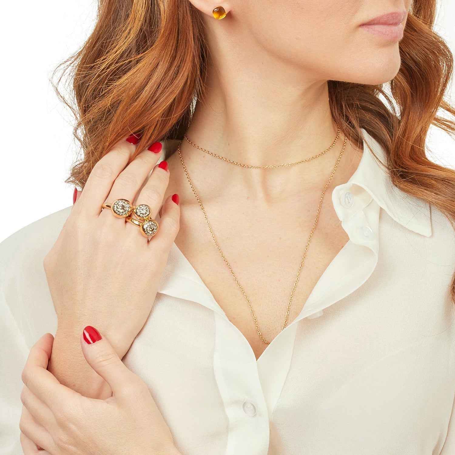 Nuvola Diamond & Rose gold Ring - Rose gold