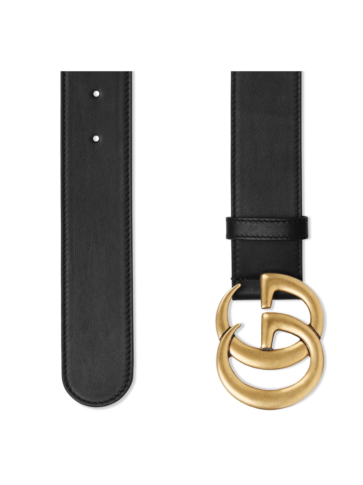 GG Marmont Moon black W.40 Belt - Black