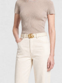 GG white W.40 Belt - White