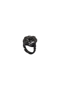 Pincushion black Ring - Black