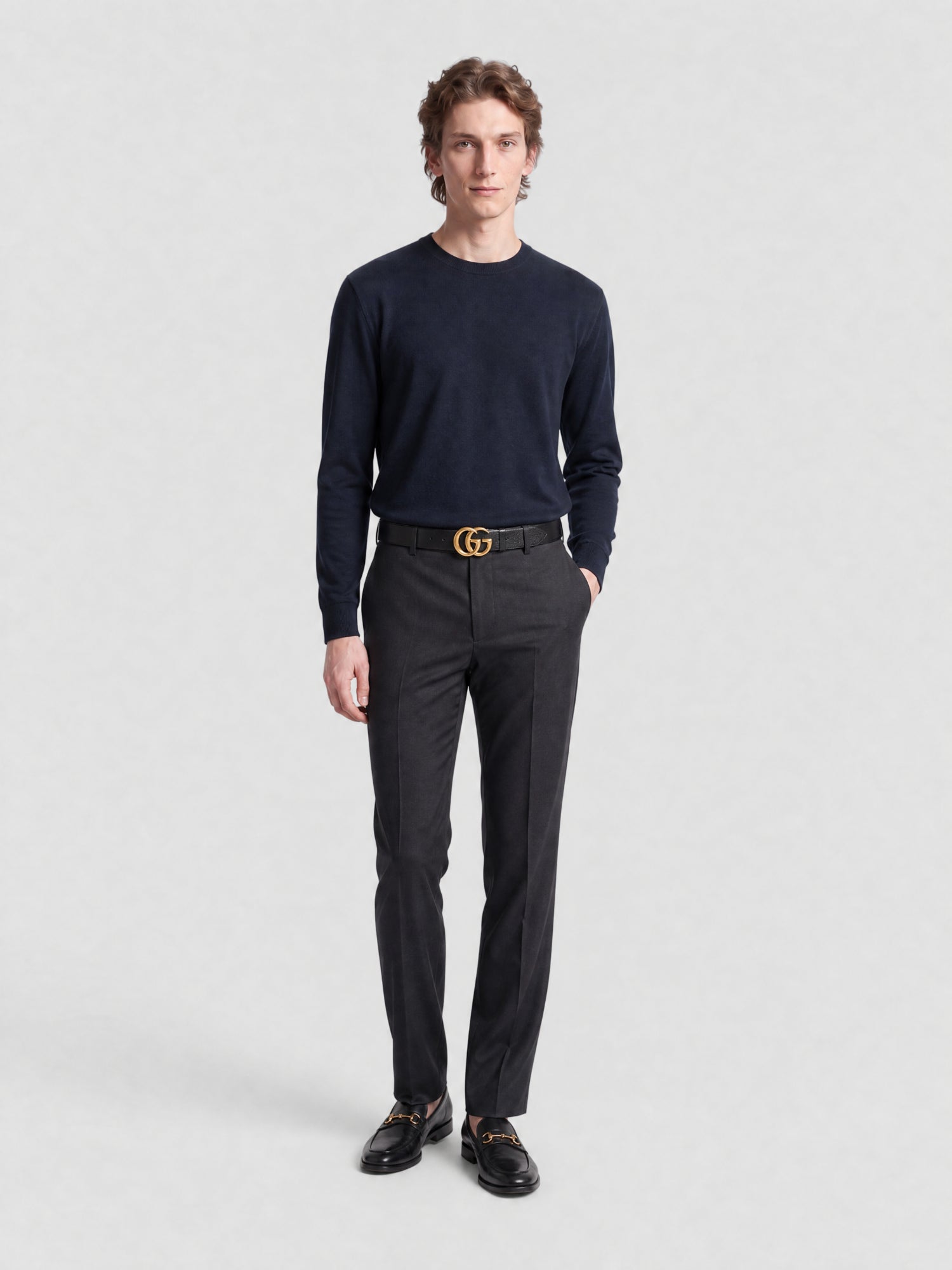 GG Marmont Dollar Pig black W.40 Belt - Black