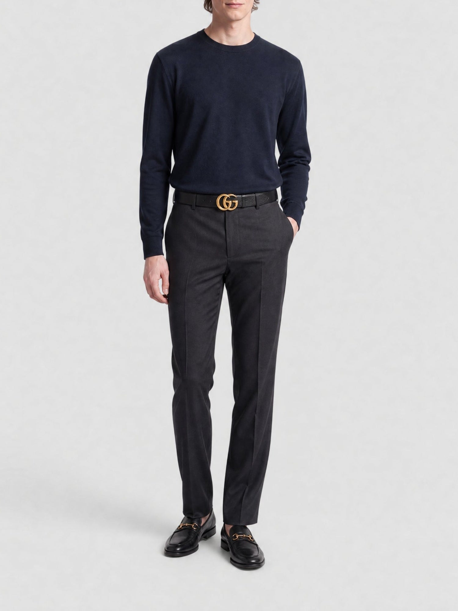 GG Marmont Dollar Pig black W.40 Belt - Black